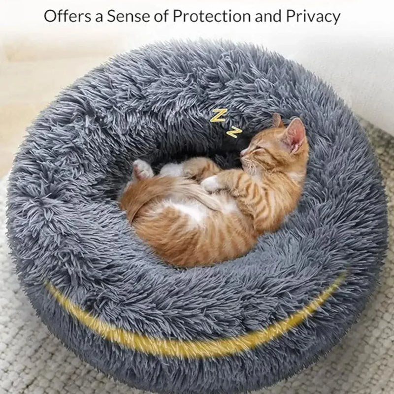 60cm Plush Round Pet Bed
