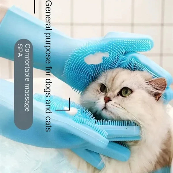 Pet Bath Massage Gloves