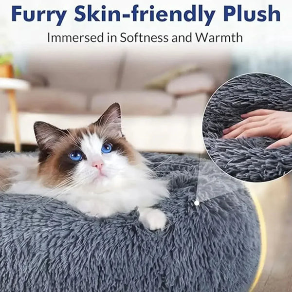 60cm Plush Round Pet Bed