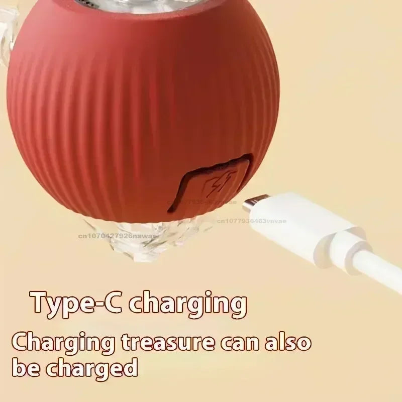 Electric Rolling Toy with Tail for Cats
