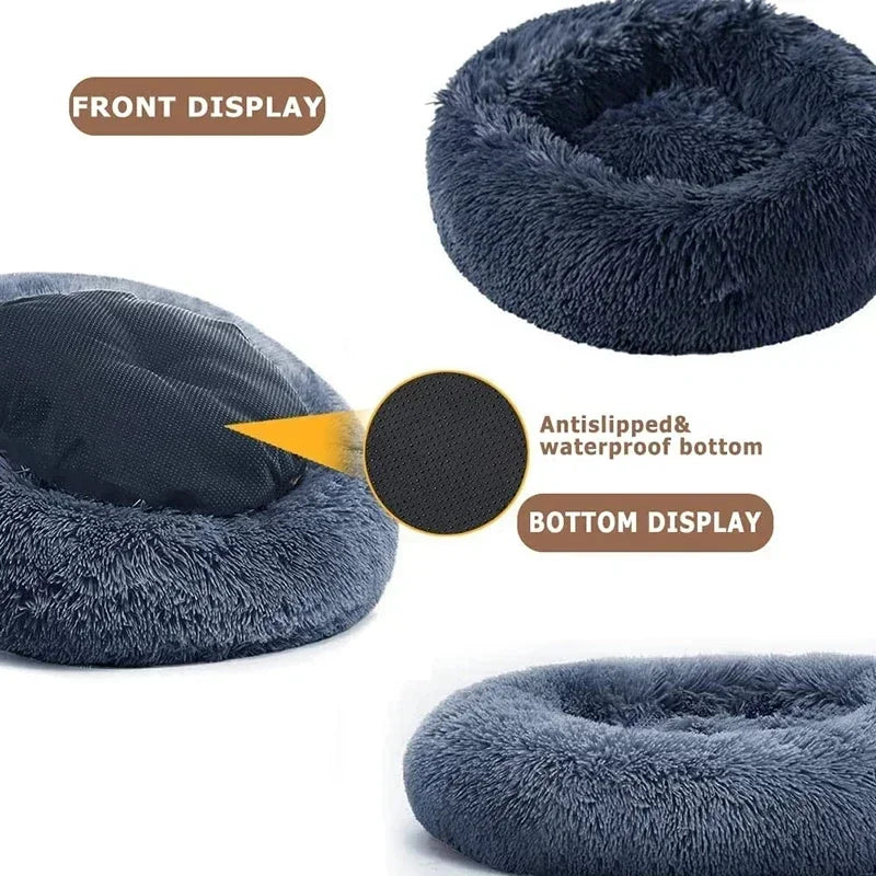 60cm Plush Round Pet Bed